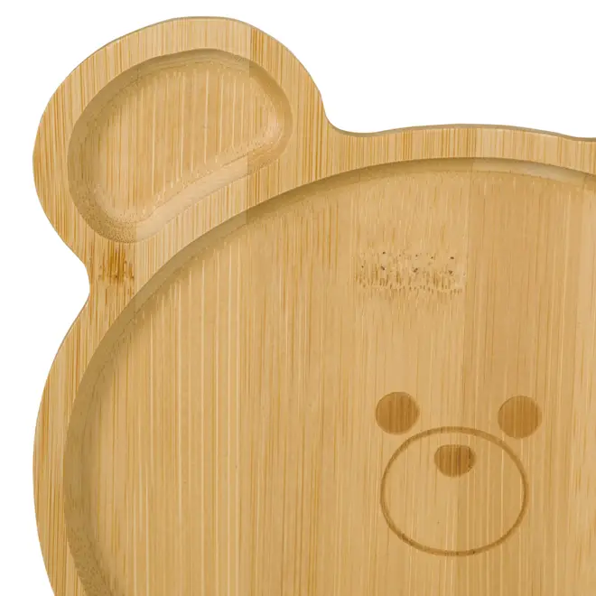 PRATO INFANTIL BAMBOO BEAR - BAMBU/NATURAL - Foto 5