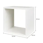 NICHO 30 CM X 30 M X 20 CM MOOD - BRANCO - Foto 8