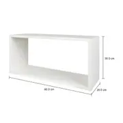 NICHO 30 CM X 60 CM X 20 CM MOOD - BRANCO - Foto 8