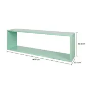 NICHO 30 CM X 90 CM X 20 CM MOOD - SORBET DE MENTA - Foto 9
