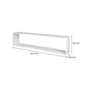 NICHO 30 CM X 1,20 M X 20 CM MOOD - BRANCO - Foto 10
