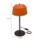 LUMINÁRIA DE MESA HAT - TERRACOTA/PRETO - Foto 8