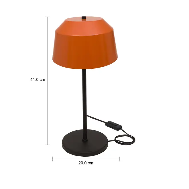 LUMINÁRIA DE MESA HAT - TERRACOTA/PRETO - Foto 8