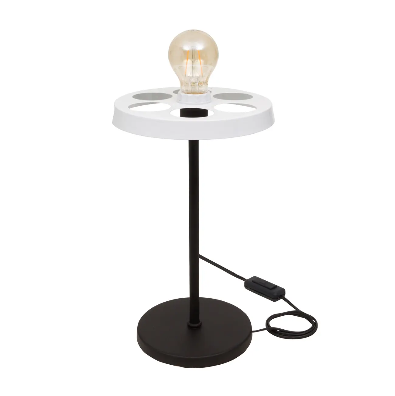 LUMINÁRIA DE MESA HAT - CAMELO/PRETO - Foto 4