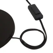 LUMINÁRIA DE MESA HAT - CAMELO/PRETO - Foto 7