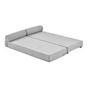 SOFÁ-CAMA 2 LUGARES STACK - CINZA CLARO MESCLA - Foto 8