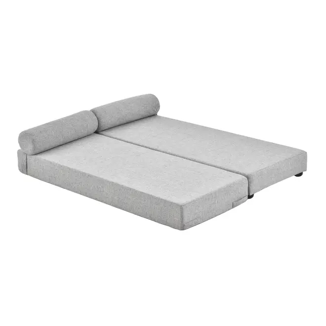 SOFÁ-CAMA 2 LUGARES STACK - CINZA CLARO MESCLA - Foto 8