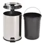 LIXEIRA 3 L MALDEN - INOX/PRETO - Foto 5