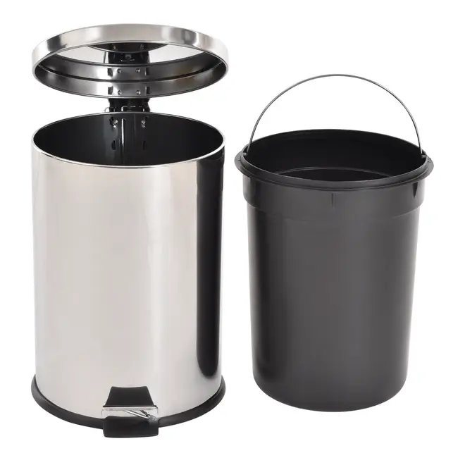 LIXEIRA 3 L MALDEN - INOX/PRETO - Foto 5
