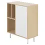 ARMÁRIO PARA ESCRITÓRIO BAIXO 1 PORTA COLAB - NEW OAK/BRANCO - Foto 2