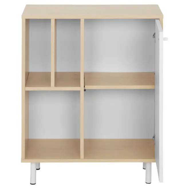 ARMÁRIO PARA ESCRITÓRIO BAIXO 1 PORTA COLAB - NEW OAK/BRANCO - Foto 3