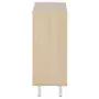 ARMÁRIO PARA ESCRITÓRIO BAIXO 1 PORTA COLAB - NEW OAK/BRANCO - Foto 4