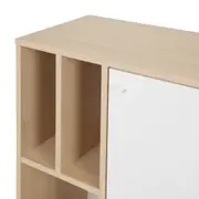 ARMÁRIO PARA ESCRITÓRIO BAIXO 1 PORTA COLAB - NEW OAK/BRANCO - Foto 5