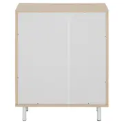 ARMÁRIO PARA ESCRITÓRIO BAIXO 1 PORTA COLAB - NEW OAK/BRANCO - Foto 8