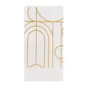 GUARDANAPO 39 CM X 39 CM PACOTE COM 20 PEÇAS ARC FINERY - PRATA/DOURADO - Foto 4
