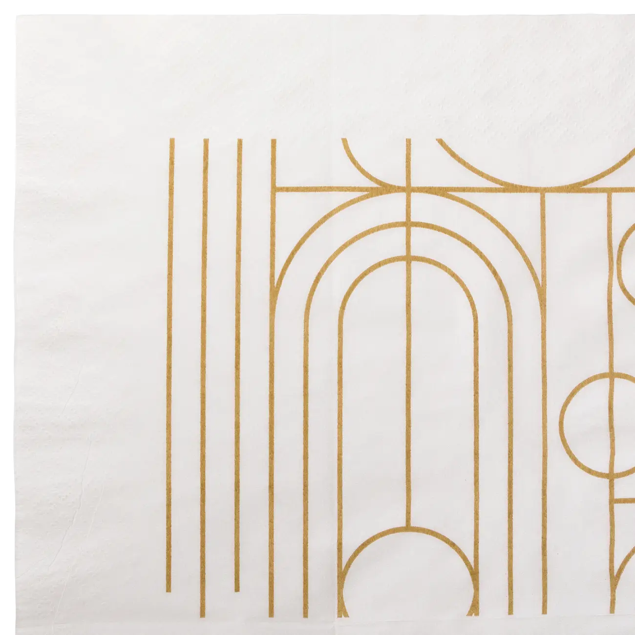 GUARDANAPO 39 CM X 39 CM PACOTE COM 20 PEÇAS ARC FINERY - PRATA/DOURADO - Foto 7