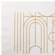 GUARDANAPO 39 CM X 39 CM PACOTE COM 20 PEÇAS ARC FINERY - PRATA/DOURADO - Foto 7