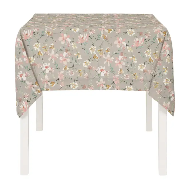 TOALHA DE MESA 1,40 M X 1,40 M AQUARELLE - CINZA PROVENCE/MULTICOR - Foto 1