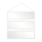 ESPELHO 60 CM X 60 CM MARESIA - BRANCO/PINUS NATURAL - Foto 1