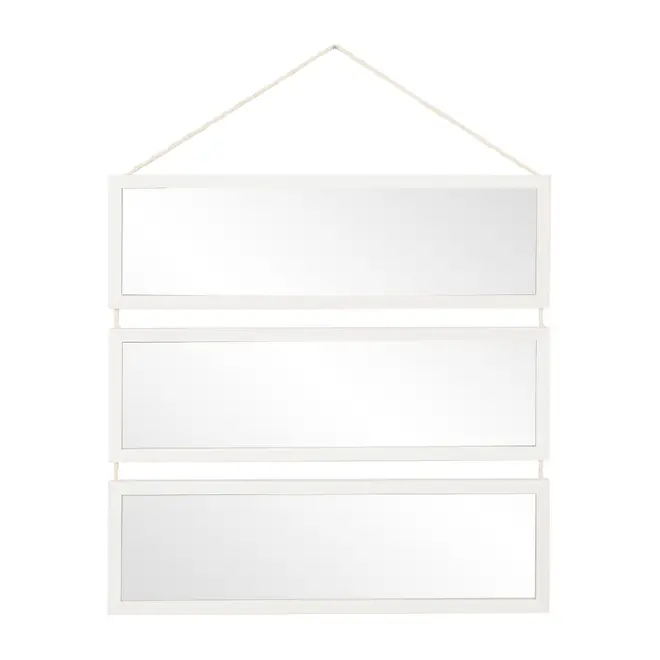 ESPELHO 60 CM X 60 CM MARESIA - BRANCO/PINUS NATURAL - Foto 1