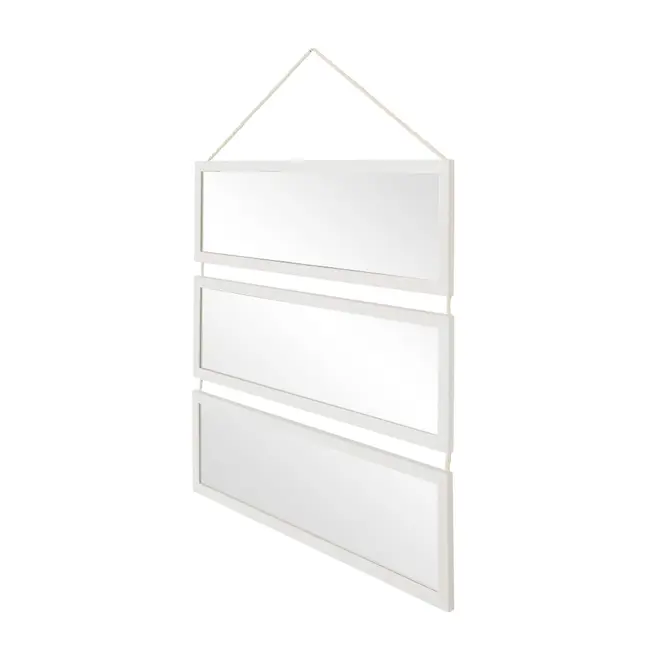 ESPELHO 60 CM X 60 CM MARESIA - BRANCO/PINUS NATURAL - Foto 2