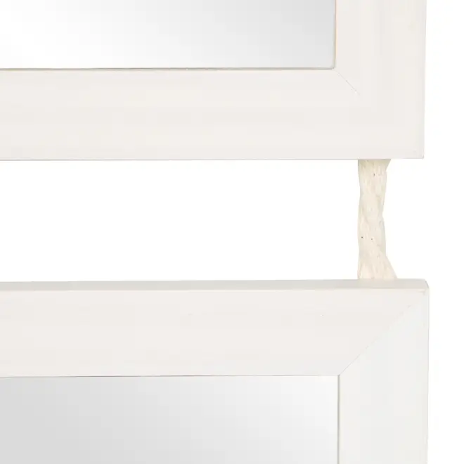 ESPELHO 60 CM X 60 CM MARESIA - BRANCO/PINUS NATURAL - Foto 3