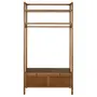 GUARDA-ROUPA DE SOLTEIRO ABERTO 2 PORTAS BASCULANTES 1,10 M X 2,07 M PAMPA - NOZES/OURO VELHO - Foto 1