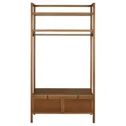 GUARDA-ROUPA DE SOLTEIRO ABERTO 2 PORTAS BASCULANTES 1,10 M X 2,07 M PAMPA - NOZES/OURO VELHO - Foto 1