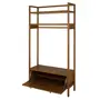 GUARDA-ROUPA DE SOLTEIRO ABERTO 2 PORTAS BASCULANTES 1,10 M X 2,07 M PAMPA - NOZES/OURO VELHO - Foto 2