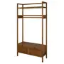 GUARDA-ROUPA DE SOLTEIRO ABERTO 2 PORTAS BASCULANTES 1,10 M X 2,07 M PAMPA - NOZES/OURO VELHO - Foto 3
