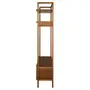 GUARDA-ROUPA DE SOLTEIRO ABERTO 2 PORTAS BASCULANTES 1,10 M X 2,07 M PAMPA - NOZES/OURO VELHO - Foto 4