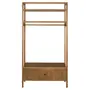 GUARDA-ROUPA DE SOLTEIRO ABERTO 2 PORTAS BASCULANTES 1,10 M X 2,07 M PAMPA - NOZES/OURO VELHO - Foto 10
