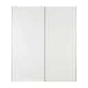 BRANCO/BRANCO - GUARDA-ROUPA 2 PORTAS DE CORRER RANOKE