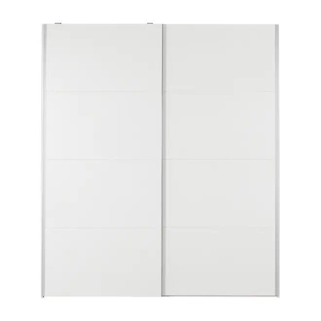 GUARDA-ROUPA 2 PORTAS DE CORRER RANOKE - BRANCO/BRANCO - Foto 1