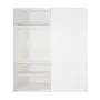GUARDA-ROUPA 2 PORTAS DE CORRER RANOKE - BRANCO/BRANCO - Foto 3