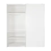 GUARDA-ROUPA 2 PORTAS DE CORRER RANOKE - BRANCO/BRANCO - Foto 3