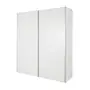 GUARDA-ROUPA 2 PORTAS DE CORRER RANOKE - BRANCO/BRANCO - Foto 5