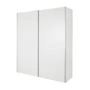 GUARDA-ROUPA 2 PORTAS DE CORRER RANOKE - BRANCO/BRANCO - Foto 5