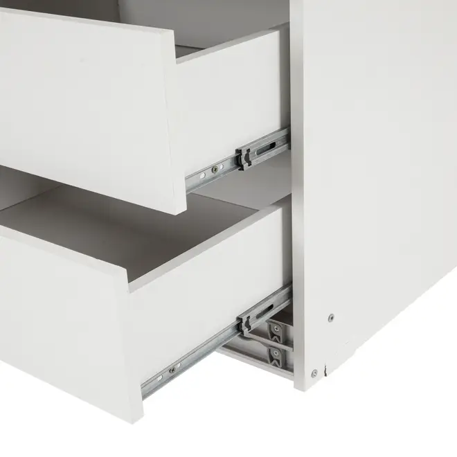 GUARDA-ROUPA 2 PORTAS DE CORRER RANOKE - BRANCO/BRANCO - Foto 7