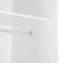 GUARDA-ROUPA 2 PORTAS DE CORRER RANOKE - BRANCO/BRANCO - Foto 8
