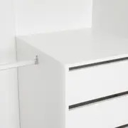 GUARDA-ROUPA 2 PORTAS DE CORRER RANOKE - BRANCO/BRANCO - Foto 10