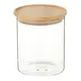 POTE 800 ML BAMBOO BORUS REDONDO - INCOLOR/BAMBU - Foto 1