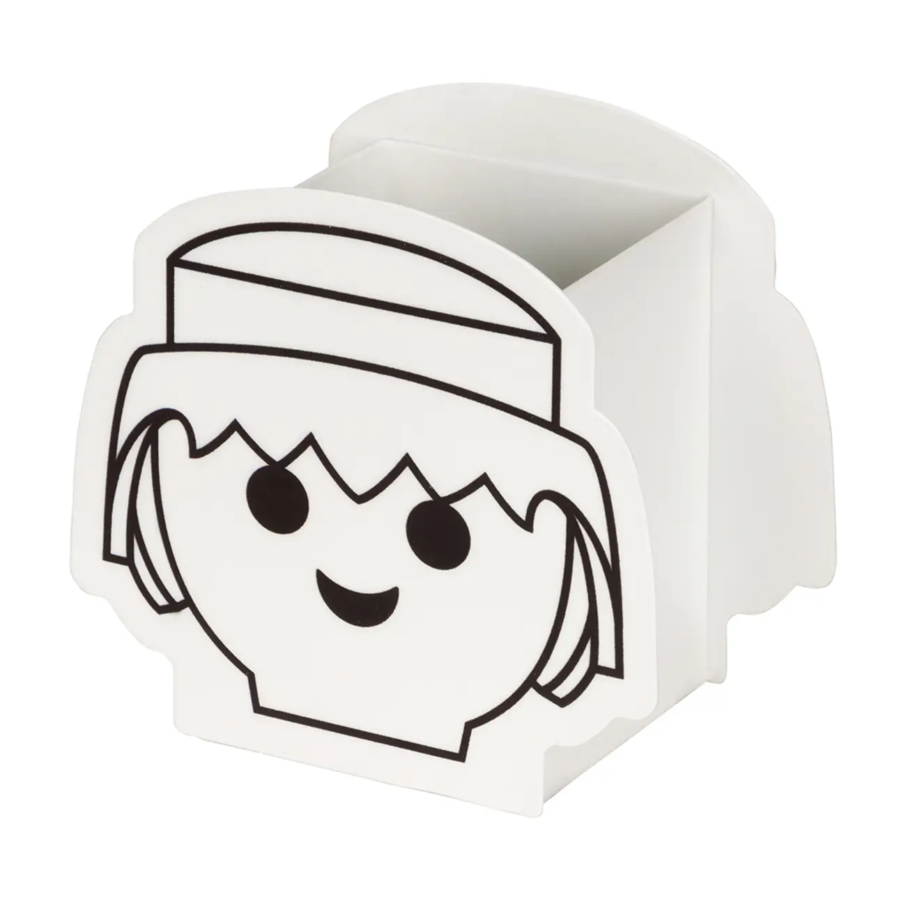 PORTA-CANETAS PLAYMOBIL - BRANCO/PRETO - Foto 2