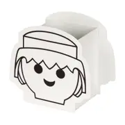 PORTA-CANETAS PLAYMOBIL - BRANCO/PRETO - Foto 2