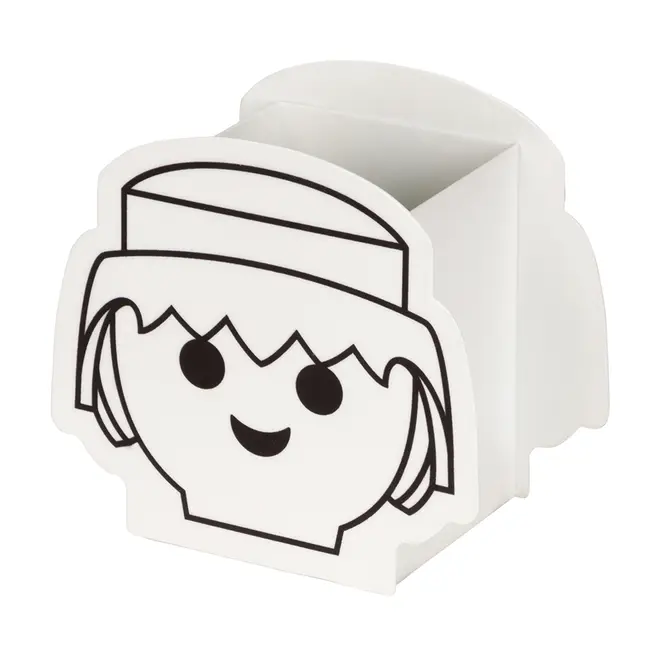 PORTA-CANETAS PLAYMOBIL - BRANCO/PRETO - Foto 2