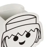 PORTA-CANETAS PLAYMOBIL - BRANCO/PRETO - Foto 4