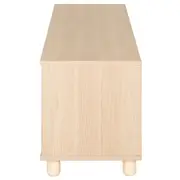 RACK 2 PORTAS DE CORRER 1,40 M X 34 CM TIKO - NATURAL WASHED/BRANCO - Foto 5