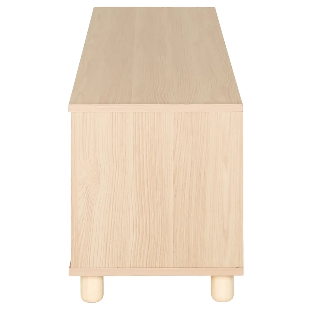 RACK 2 PORTAS DE CORRER 1,40 M X 34 CM TIKO - NATURAL WASHED/BRANCO - Foto 5