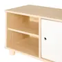 RACK 2 PORTAS DE CORRER 1,40 M X 34 CM TIKO - NATURAL WASHED/BRANCO - Foto 6