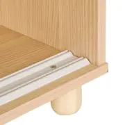 RACK 2 PORTAS DE CORRER 1,40 M X 34 CM TIKO - NATURAL WASHED/BRANCO - Foto 7